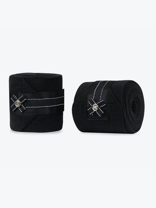 PS OF SWEDEN AW21 BOUTIQUE BOW BANDAGES  - BLACK - Divine Equestrian