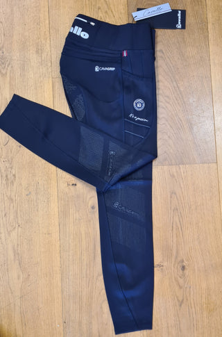 Cavallo Lin Grip RL Ladies Riding Leggings - Dark Blue - Divine Equestrian