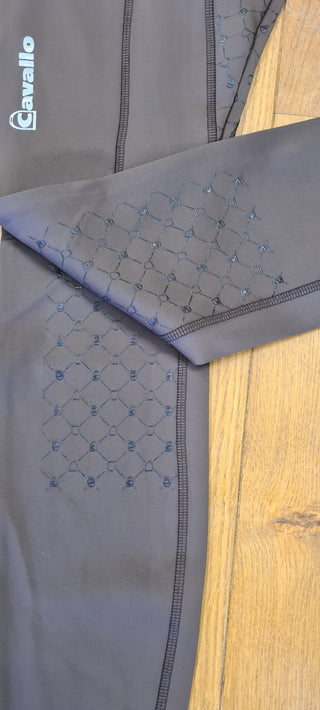 Cavallo Liv Grip RL Ladies Riding Tights - Nougat - Divine Equestrian