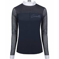 Cavallo SS21 Pepita Competition Shirt with 1/1 Lace- WHITE - Divine Equestrian