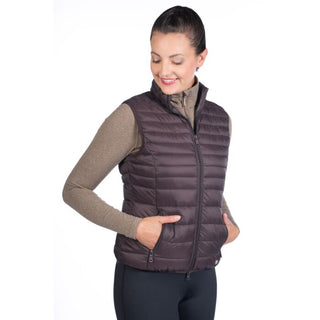HKM Lena Ladies Gilet - Dark Brown
