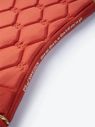 PS of Sweden AW23 Signature Saddle Pad - BURNT ORANGE