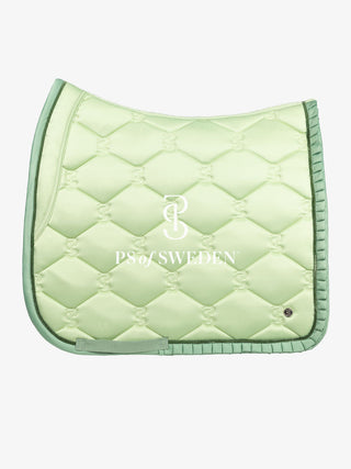 PS OF SWEDEN RUFFLE SADDLE PAD  - SEED GREEN