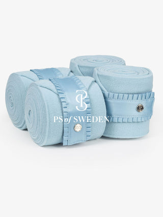 PS OF SWEDEN SS23 RUFFLE Polo Bandages - STONE BLUE