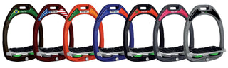 Flex-on Composite Stirrups Flat footrest with Grip or ultra Grip - Divine Equestrian