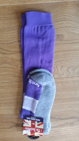 Gatcombe Long Sock Lilac with Grey Foot - Divine Equestrian