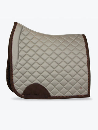 PS OF SWEDEN AW21 Saddle Pad Dressage Brown Suede Dressage Full -latte - Divine Equestrian