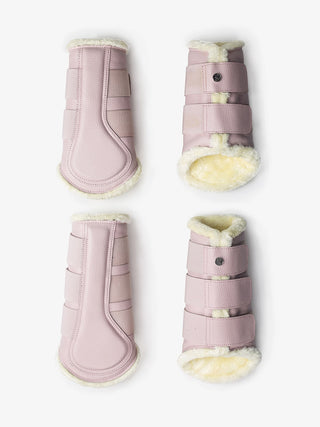 PS Of Sweden Vegan Leather Brushing Boot Set - LOTUS PINK FULL SIZE - Divine Equestrian