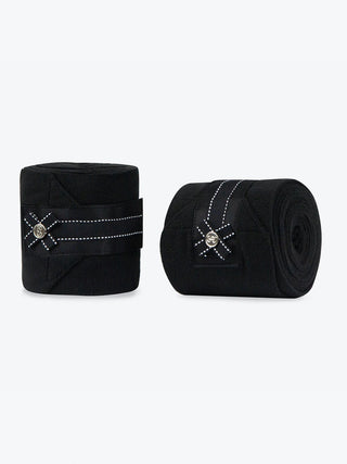 PS OF SWEDEN AW21 BOUTIQUE BOW BANDAGES  - BLACK - Divine Equestrian