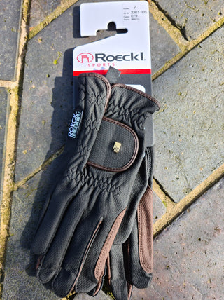 ROECKL MALTA UNISEX Riding Glove - Black / Mocha - Divine Equestrian