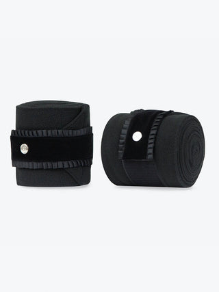PS OF SWEDEN AW21 DIAMOND RUFFLE BANDAGES  - BLACK - Divine Equestrian
