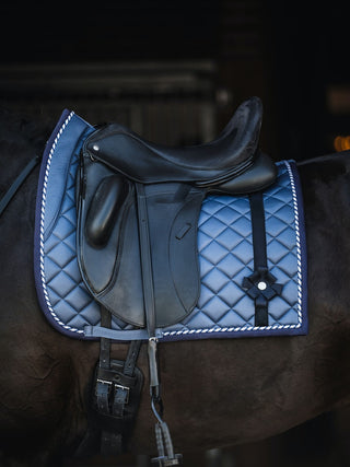 PS OF SWEDEN FALL DIAMOND BOW SADDLE PAD - DIM BLUE - Divine Equestrian