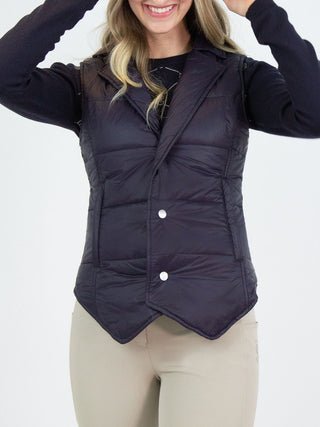PS OF SWEDEN AW21 CYNTHIA LADIES FITTED GILET - NAVY - Divine Equestrian