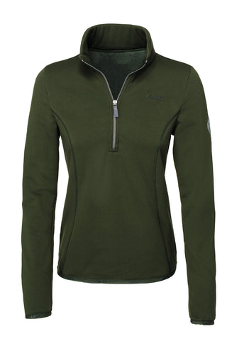 Pikeur Siska Polartec Powerstretch Ladies Top - Pine Green - Divine Equestrian