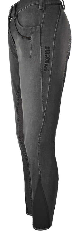 Pikeur AW17 NG Elfa Jeans Full grip seat Breech- Anthracite - Divine Equestrian