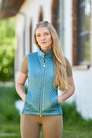 Covalliero Ladies Combination Vest - DEEP WATER