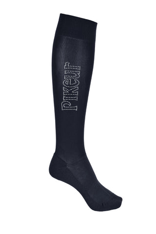 Pikeur Logo Knee Length Socks - Stud detail- All Colours - Divine Equestrian