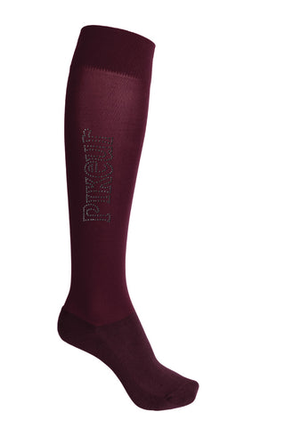 Pikeur Long Stud Socks - Blackberry - Divine Equestrian