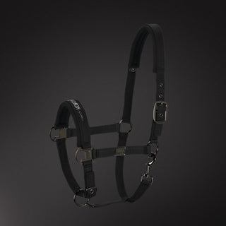 Eskadron Platinum Mesh Glitter Headcollar - Black - Divine Equestrian