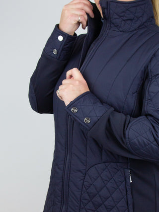 PS OF SWEDEN CURVY THERESE PADDED PARKA - NAVY - Divine Equestrian