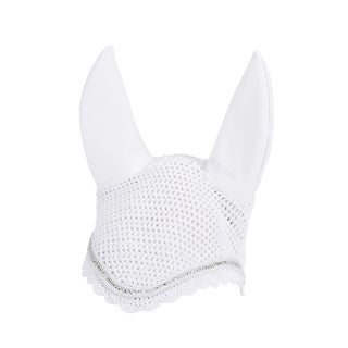 Eskadron Classic SS21 Crystal Fly Hood - WHITE FULL - Divine Equestrian