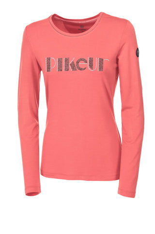 Pikeur Premium Pearl Long Sleeved shirt - Silver grey - Coral - Anthracite - Divine Equestrian