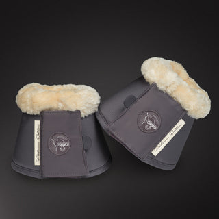 ESKADRON PLATINUM 2017 FAUX FUR OVER REACH BOOTS - VIOLET GREY - Divine Equestrian
