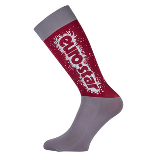 Euro-star AW17 Technical Air Brush Socks - Beaujolais - Divine Equestrian