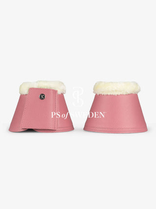 PS of Sweden Vegan Leather Faux Fur Bell Boots - FADED ROSE FULL SIZE