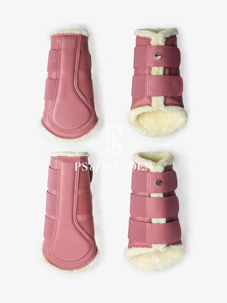 PS Of Sweden Vegan Leather Brushing Boot Set - Faded Rose FULL SIZE