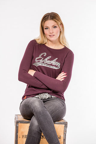 Eskadron Fanatics Dana Long Sleeved Top - Blackberry - Divine Equestrian