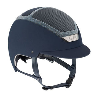 KASK DOGMA LIGHT Swarovski®FRAME - BLUE / SILVER - Divine Equestrian