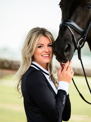 PS Of Sweden Vendela Competition Shirt - Black / White - Divine Equestrian