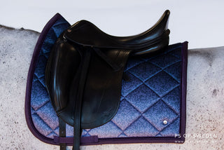 PS Of Sweden OMBRE Saddle Pad DRESSAGE FULL - PLUM - Divine Equestrian