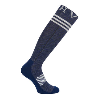 HV Polo Glitter Socks - Black - Blueberry or Navy - Divine Equestrian