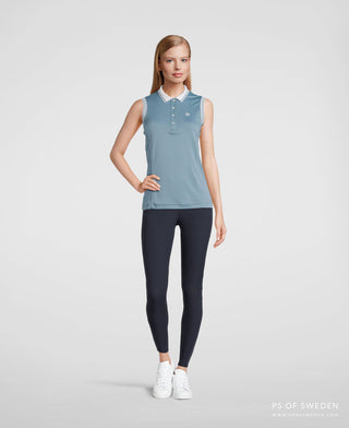 PS of Sweden SS21 MINNA Polo Shirt - Aqua - Divine Equestrian
