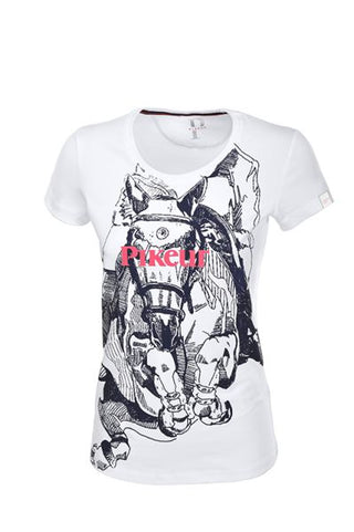 Pikeur Rina Limited Edition T- shirt- White - Divine Equestrian