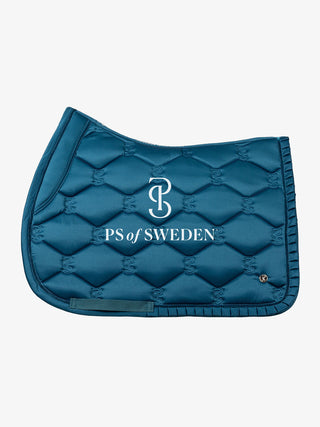 PS OF SWEDEN AW22 RUFFLE SADDLE PAD - PETROL
