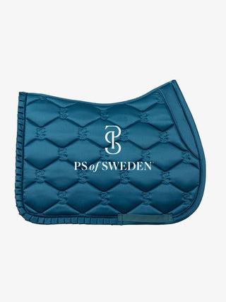 PS OF SWEDEN AW22 RUFFLE SADDLE PAD - PETROL