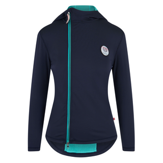 Imperial Riding SS19 Super Cool Ladies Sweat Top full zip - Navy - Divine Equestrian