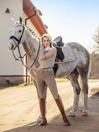 PS Of Sweden Floret Polo Bandages Full - SAND - Divine Equestrian