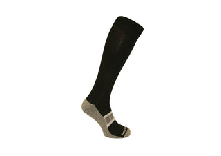 Black Horse Long Sock Black with Grey foot - Divine Equestrian