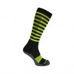 Bramham Long Sock Navy / Lime Striped - Divine Equestrian