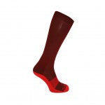 Burghley Long Sock Marron Red - Divine Equestrian