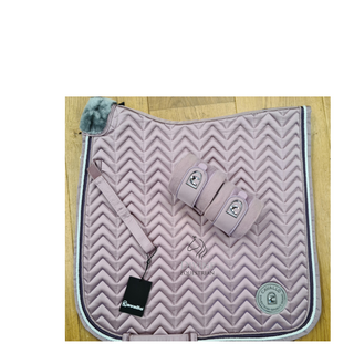CAVALLO HARLOW QUILTED SADDLE PAD DRESSAGE FULL- POWDER LILAC