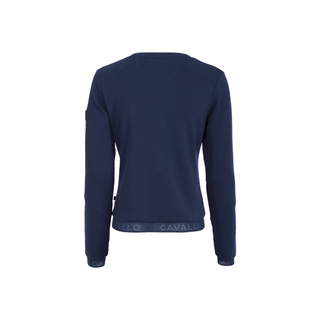 Cavallo Della Laidies Round Neck Sweater - Dark Blue - Divine Equestrian