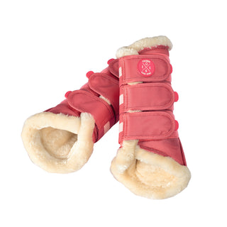 Eskadron Classic SS19 Faux Fur Brushing Boots - Fusion Coral - large only - Divine Equestrian