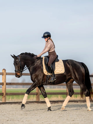 PS OF SWEDEN RUFFLE SADDLE PAD  - LIGHT SAND