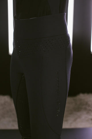 Pikeur Milla Athleisure Silicone Full Seat Ladies Riding Tights- BLACK - Divine Equestrian