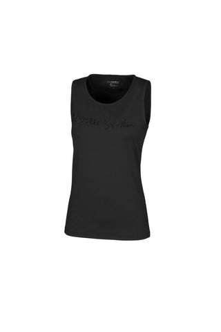 Pikeur SS22 Selection Paola Functional Sleeveless Ladies Top - BLACK - Divine Equestrian